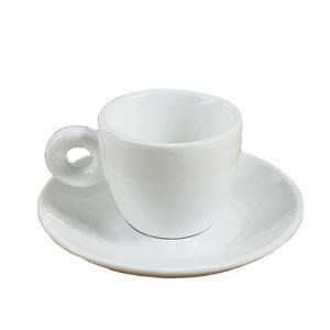 Vente en gros Tasse à expresso 60ml Tasse à café et soucoupe support Logo personnalisé <span class=keywords><strong>France</strong></span> Tasse à expresso en céramique 130ml - Product Image 1