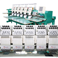 Nouvelle machine à broder ZHIYU informatisée à 6 têtes et 9 aiguilles, zone de travail automatique de 400*450 mm, moteur haute efficacité 1200 tr/min, pour usage domestique