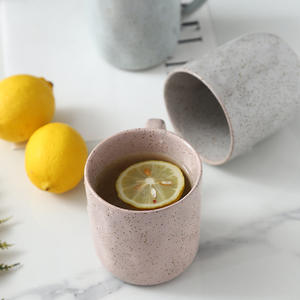 Toptan el yapımı mat pembe porselen kupa özel toplu süblimasyon emeklilik restoranlar yılbaşı şükran kahve - Product Image 3