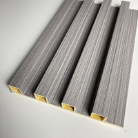 Décoration murale, panneaux muraux, panneaux composites en plastique, revêtement rainuré, panneau acoustique moderne, chambre d'hôtel, plafond, panneaux en bois 3D emboîtables