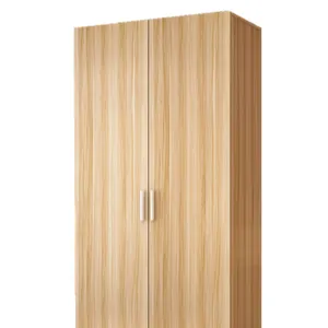 Шкаф с двумя дверцами, простой современный деревянный бытовой экономичный шкаф, двудверный сборный шкаф