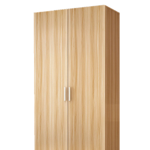 Armoire double <span class=keywords><strong>porte</strong></span> simple et moderne en bois, armoire économique à deux portes pour la maison, armoire à vêtements à assembler - Product Image 1