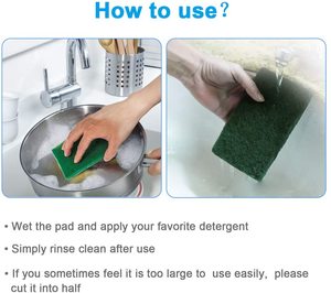 Tấm Cọ Rửa 24 Chiếc XINSILU-Miếng Chà Sàn Cao Cấp, Miếng Chà Sàn Xanh Gia Dụng Có Thể Tái Sử Dụng Cho Máy Chà Sàn Nhà Bếp - Product Image 4