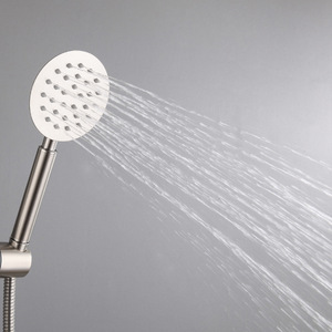 Hemans Rain Shower Head 8 Inch <b>Round</b> Top Spray Durable <b>Brushed</b> Stainless Steel - Product Image 3