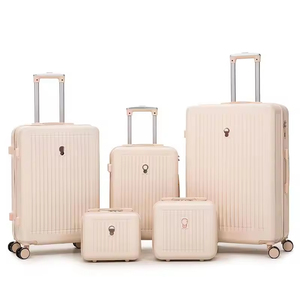 Precio <span class=keywords><strong>de</strong></span> fábrica Ligero ABS <span class=keywords><strong>PC</strong></span> Trolley Maleta <span class=keywords><strong>de</strong></span> mano Juego <span class=keywords><strong>de</strong></span> viaje 5 piezas con ruedas giratorias Estilo <span class=keywords><strong>de</strong></span> negocios simple - Product Image 4