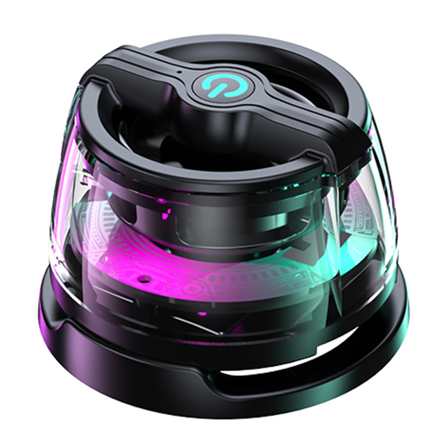 OEM Magnetic Wireless RGB AUX Portable Speaker BT 5.3 Mini Pocket-Sized 7H Playtime Handsfree with Wristband