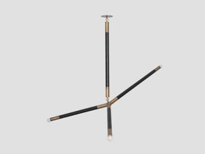 Lámpara de Techo LED Sputnik Minimalista Ajustable de Latón Dorado, Estilo Moderno de Mediados de Siglo, Hecha a Mano, Regulable, para Hogar u Oficina - Product Image 4