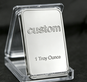 Set di Presentazione per Moneta Commemorativa Rettangolare da 1 Oncia, Splendida Barra Luminosa Placcata Argento con Finitura a Specchio - Product Image 5