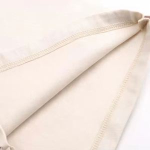 Sac cadeau en mousseline de coton blanc recyclable Hongxin avec cordon de serrage et logo sérigraphié pour écouteurs et articles d'artisanat, vente en gros - Product Image 2