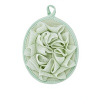 Éponge de Douche Exfoliante en Forme de Fleur, Pouf de Bain en Maille, Gommage Visage, Éponge Durable et Résistante 50g 1 pièce/sac OPP