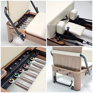 Nuovo Arrivo: Attrezzatura Commerciale <span class=keywords><strong>per</strong></span> Fitness Domestico, <span class=keywords><strong>Reformer</strong></span> <span class=keywords><strong>Pilates</strong></span> in Alluminio e Noce <span class=keywords><strong>per</strong></span> Yoga, Palestra e Studio <span class=keywords><strong>Pilates</strong></span> - Product Image 3