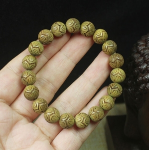 Bois de santal vert 10mm étape par étape Lotus Bracelet Journal avec parfum <span class=keywords><strong>littéraire</strong></span> tout assorti <span class=keywords><strong>Cercle</strong></span> unique - Product Image 3