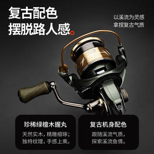 Moulinet de pêche à la ligne Chiren Kent Stream Edition, corps en alliage d'aluminium, bobine peu profonde pour leurres, équipement de pêche - Product Image 5