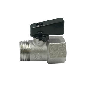 1/4 mâle femelle OEM ODM Standard usine chinoise eau laiton Mini vanne de vidange à bille - Product Image 4