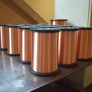 Fil de cuivre recouvert d'aluminium de qualité industrielle, conducteur bimétallique nu pour le câblage des appareils ménagers - Product Image 4