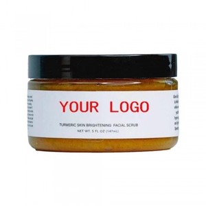 Exfoliante de Azúcar para Rostro y Cuerpo con Cúrcuma, Etiqueta Personalizada, 4oz, Exfoliante Aclarante para Manchas Oscuras, Vegano, Cuidado Natural de la Piel, OEM/ODM - Product Image 1