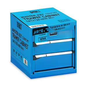 Fami Master Key Comfort <b>Drawer</b> Cabinet 561x726x600 Mm 4 <b>Drawers</b> Blue Ral5012 <b>Tool</b> Storage - Product Image 2