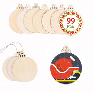 50 pezzi <span class=keywords><strong>di</strong></span> ornamenti rotondi in <span class=keywords><strong>legno</strong></span> non finiti con foro, fette <span class=keywords><strong>di</strong></span> <span class=keywords><strong>legno</strong></span> naturale preforate da 4 "per <span class=keywords><strong>centrotavola</strong></span> artigianali in <span class=keywords><strong>legno</strong></span> fai da te - Product Image 2