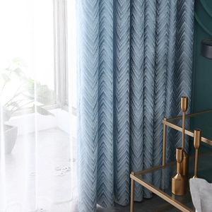 XinLan bonne qualité et prix de <span class=keywords><strong>rideau</strong></span> occultant Jacquard en vente pour cloison de <span class=keywords><strong>salon</strong></span> - Product Image 2