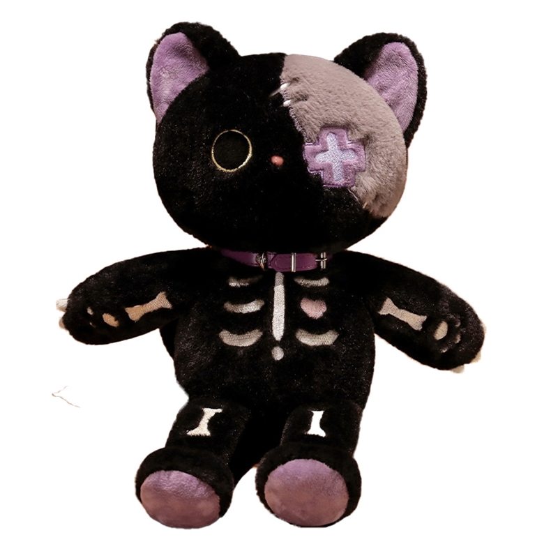 New Arrival Halloween Plush Embroidered Eyes Plush Cat