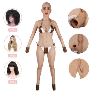 Prothèses mammaires en silicone pour homme, effet corps entier, avec tête, pour travestis, transgenres et drag queens - Product Image 1