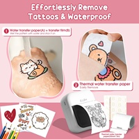 Printer Termal Mini Multifungsi Pembuat Stiker Portabel Pencetakan Foto Instan Tanpa Tinta Mendukung Koneksi BT Stok 1 Tahun
