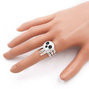 Bague en métal ajustable <span class=keywords><strong>Anime</strong></span> Death the Kid Skull pour cosplay Soul Eater - Product Image 2