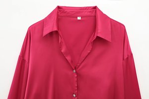 Automne 2025 nouvelle mode décontractée Joker revers exquis <span class=keywords><strong>chemise</strong></span> à boutons <span class=keywords><strong>chemise</strong></span> à manches longues <span class=keywords><strong>chic</strong></span> pour femmes rétro. - Product Image 3