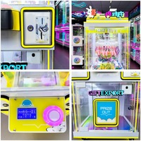Machine à grue de jeu d'arcade mini-pince, design d'usine, multi-prises, personnalisation, transport facile, installation, 1 an de garantie, en métal