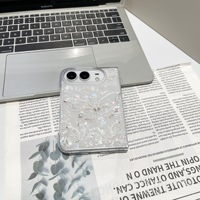 Étui pour iPhone Duo ultra Apple 18 Fold avec texture de coquille de papillon, protection d'écran pliable