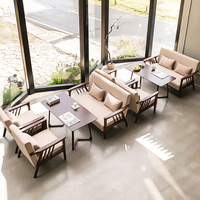 HUALIN-Table à manger moderne en bois massif pour hôtel, café, bar, restaurant, chaise, canapé, siège à cartes
