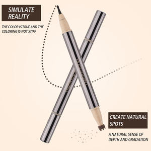 Оптовая продажа, натуральная Водонепроницаемая долговечная быстросохнущая штемпель для лица, макияж, родинка <span class=keywords><strong>2</strong></span> в 1, двойная головка, ручка для макияжа - Product Image 4