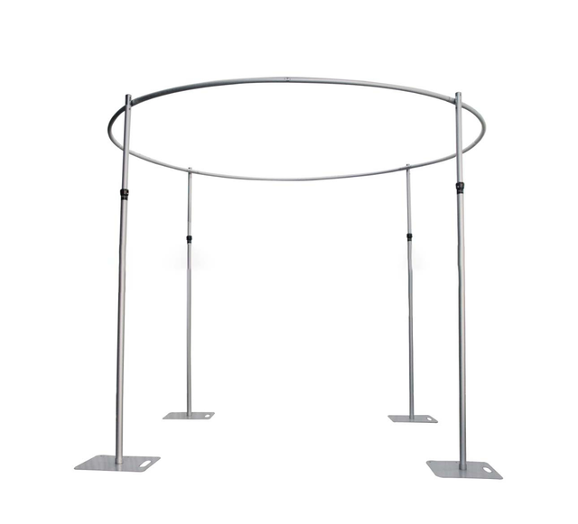 10x10ft Adjustable Pipe and Drape Backdrop Frame Heavy Duty Metal Background Support Stand for Event Photography