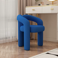 Chaise de maquillage de chambre à coucher moderne prête à l'emploi, tabourets de soutien durables pour hôtel et villa