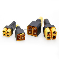 Connecteurs adaptateurs parallèles XT60 XT90, une prise femelle vers deux prises mâles pour connecteurs de charge de batterie RC