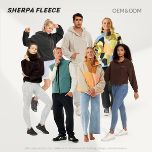 Veste <span class=keywords><strong>polaire</strong></span> <span class=keywords><strong>Sherpa</strong></span> réversible de haute qualité à logo personnalisé unisexe 100% polyester doux <span class=keywords><strong>1</strong></span>/<span class=keywords><strong>2</strong></span> <span class=keywords><strong>sweat</strong></span> <span class=keywords><strong>polaire</strong></span> <span class=keywords><strong>Sherpa</strong></span> zippé pour homme - Product Image 1