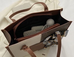 <span class=keywords><strong>Sac</strong></span> Colorblock Grande Capacité Mode <span class=keywords><strong>Femme</strong></span> <span class=keywords><strong>Sac</strong></span> Bandoulière <span class=keywords><strong>Sac</strong></span> à <span class=keywords><strong>Main</strong></span> Fourre-Tout - Product Image 5