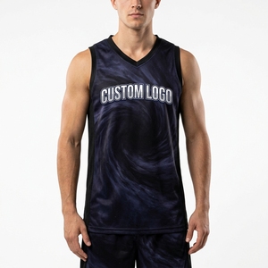 Maillot de basketball personnalisé avec impression par sublimation, tissu respirant, design sans manches, bretelles réglables, logo personnalisé, équipe personnalisée - Product Image 5