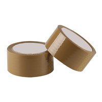 Ruban d'emballage Bopp marron ruban BUFF d'emballage de colis de haute qualité film Bopp marron acrylique étanche personnalisé 48mm X 66M