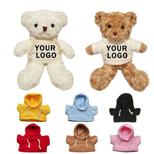 Millan Custom Logo Sweatshirt with Vintage Teddy Bear Design Hot Sale Plush Teddy Bear Costume Hoodie Promotional Pet Product