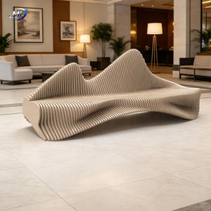 Muebles Paramétricos de Madera para Oficinas, Centros Comerciales y Espacios Públicos, Banco de Jardín para Áreas de Espera en Parques y Espacios Públicos - Product Image 2