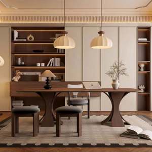 Bibliothèque de maison de conception chinoise moderne personnalisée pour toute la maison, bibliothèque en bois pour le bureau, décoration - Product Image 2