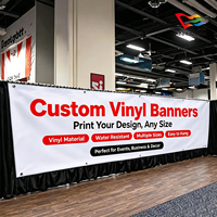 Banderoles et drapeaux promotionnels en vinyle polyester, personnalisables avec logo, durables pour la décoration extérieure, toutes tailles, en promotion