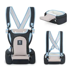 Groothandel Custom Veiligheid Comfortabele Zachte Baby Carrier Met Stoel Hoge Kwaliteit Ademende Stof Outdoor Draagzakken