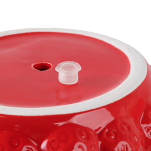 Vaso per Fiori in Ceramica a Forma di Fragola con Design a Bolle Texturizzato per Interni ed Esterni - Product Image 6
