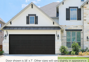Portes de <span class=keywords><strong>garage</strong></span> d'entrée automatiques intelligentes à ouverture par <span class=keywords><strong>le</strong></span> haut, en verre noir teinté sur mesure avec grille design - Product Image 3