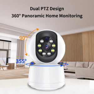 Telecamera di Sicurezza Domestica Wireless 360 Gradi 3MP Smart WIFI con Interfaccia Type C 1080P, Monitor per Bambini con Allarme Pianto, Tracciamento e Audio Bidirezionale - Product Image 3