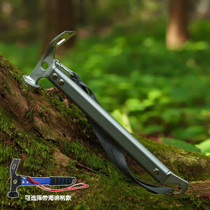 Marteau de camping en alliage d'aluminium 29x10cm avec tête de burin plate pour la pose de piquets de tente et de bâches - Product Image 3