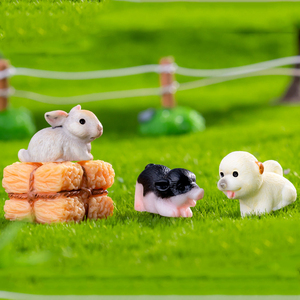 Figuras de Resina Simulada de <span class=keywords><strong>Ganado</strong></span>, Ovejas y Caballos, Miniaturas para Decoración de Paisajes Agrícolas, Adornos de Animales Pequeños, Accesorios para Manualidades - Product Image 5