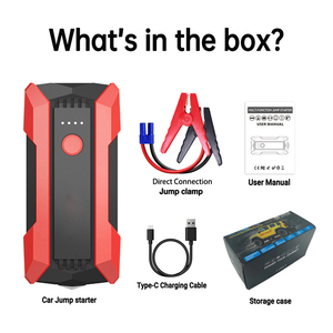 2500A Peak 20000mAh Portable Car Jump Starter 12V <strong>Battery</strong> <strong>Booster</strong> Pack Emergency Power Bank with Fast Charging LED Flashlight - Product Image 3